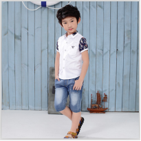 貝蕾爾童裝-潮男童翻領小襯衫