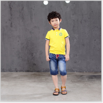 貝蕾爾童裝-POLO衫翻領兒童短袖t恤衫