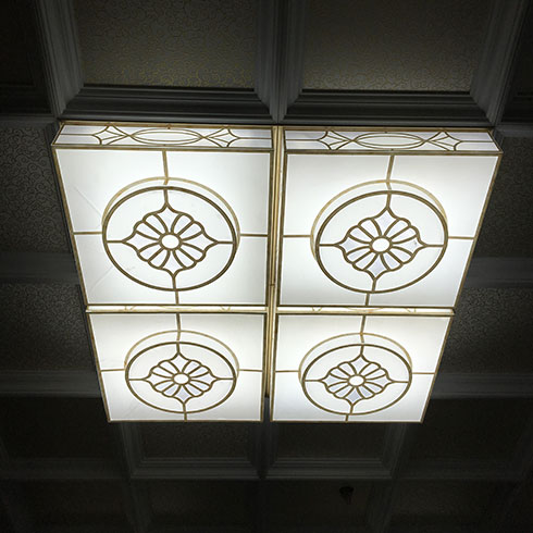 豪斯德爾新派復式吊頂-組合照明