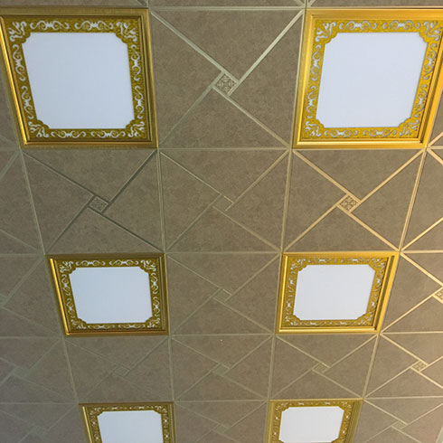 豪斯德爾新派復式吊頂-組合照明