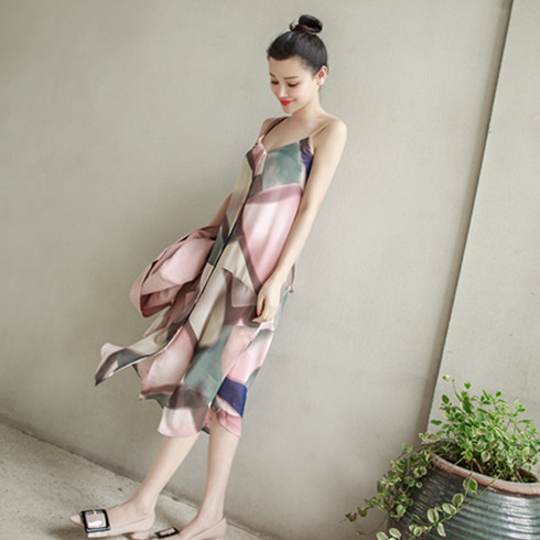 萌購噠品沙攤裙子