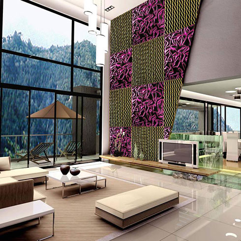 養生集成墻藝-藝術玻璃系列