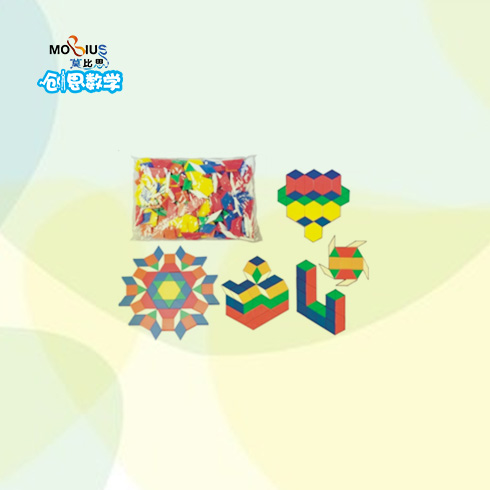 數學教具—六形七色板