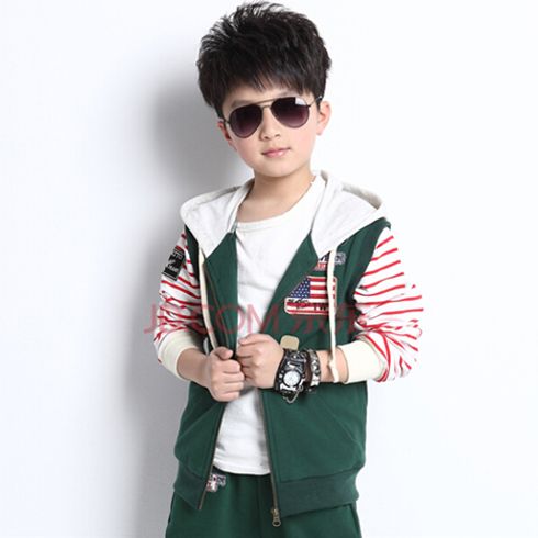 酷芭蒂童裝-春秋男童拉鏈連帽衛衣