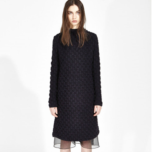 創惟-黑色雷絲連衣裙