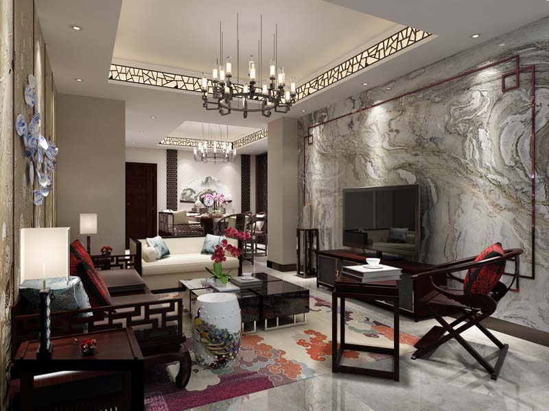 美溯智能魔拼-中國風(fēng)客廳 