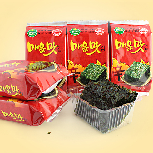 韓味源韓國進口超市-辣味三聯包海苔