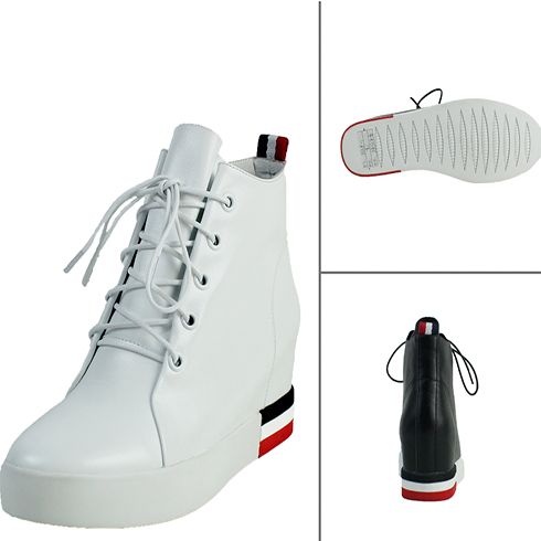 內外增高白色小白鞋