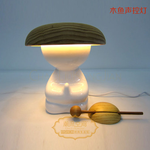 潮流空間時尚生活館的木魚聲控燈