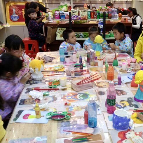 石膏像現場制作