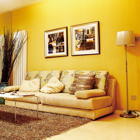 神奇金屬裝飾畫-客廳效果圖