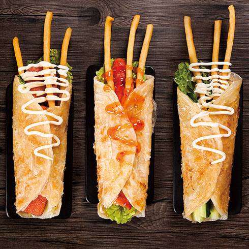 薯戰薯決長薯條-長薯條蔬菜卷