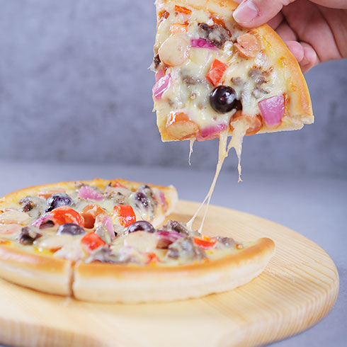 咘咘冰淇淋-水果披薩