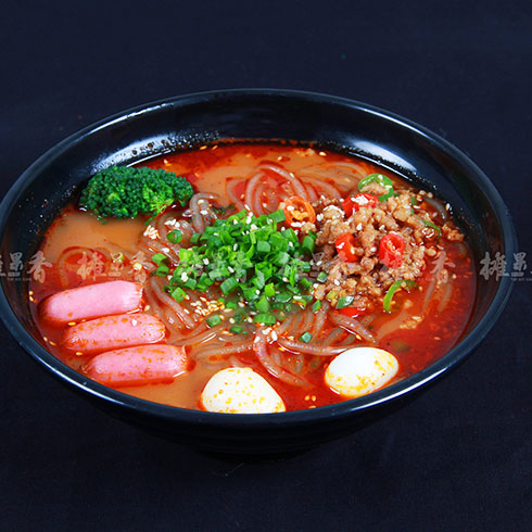 攤果香煎餅果兒-肉末酸辣粉