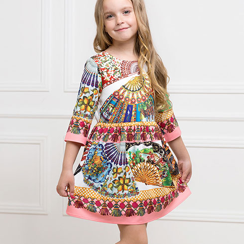 巴貝豆童裝-中國民族風連衣裙