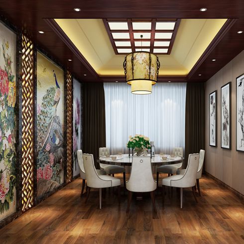 簡豪全屋整裝-現代中式餐廳