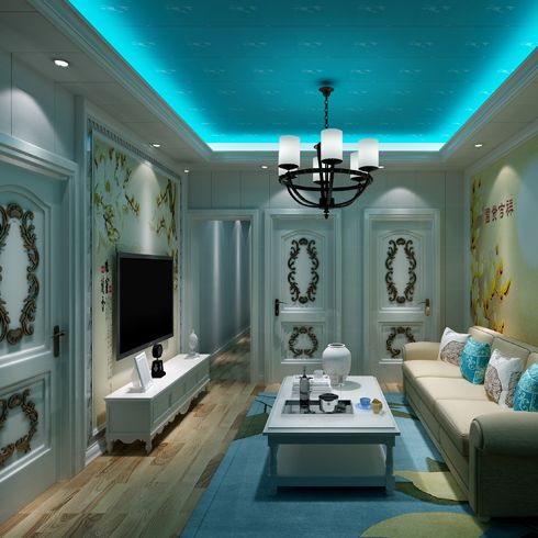 簡豪全屋整裝-現代浪漫簡約風客廳