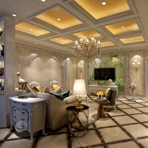 簡豪全屋整裝-華麗簡歐風客廳