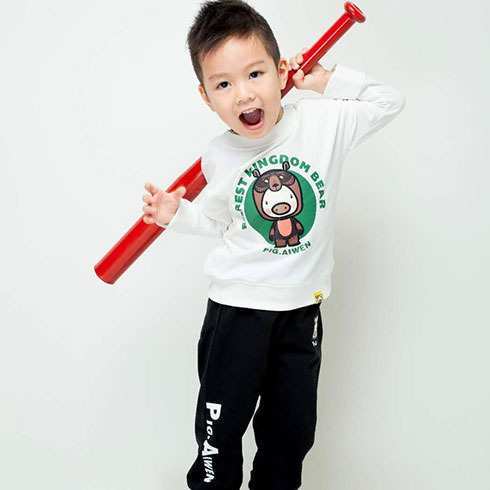 小豬艾文童裝-長袖圓領衛衣