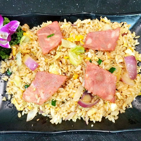 龍門鐵板海鮮炒飯-培根炒飯