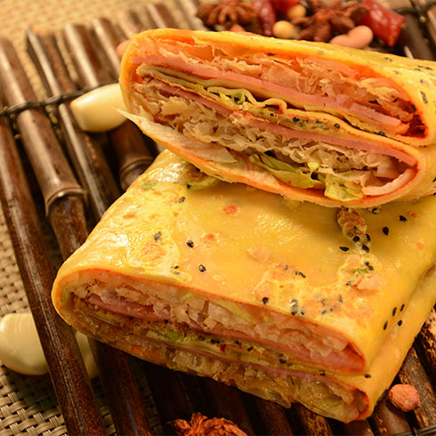 五谷聯盟煎餅-五谷培根煎餅果子