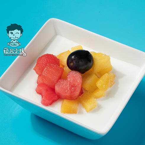 菈風小棧海派卷餅-酸奶水果撈