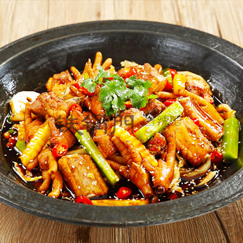 鐵鍋門(mén)香辣館-雞爪鍋