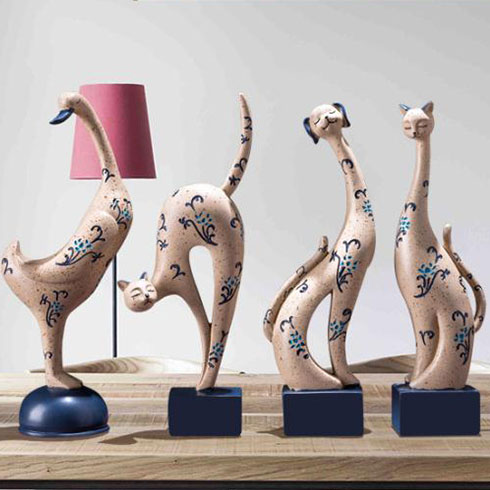 未來空間智慧家妝-中國風(fēng)青花瓷動(dòng)物擺件