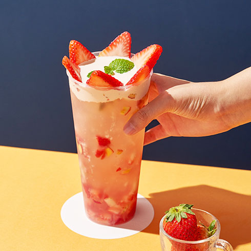 程少爺的茶-草莓奶蓋