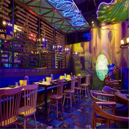 愛尚逗蛙炭火牛蛙-店內裝飾