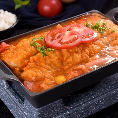 喵小咪-營養番茄烤魚