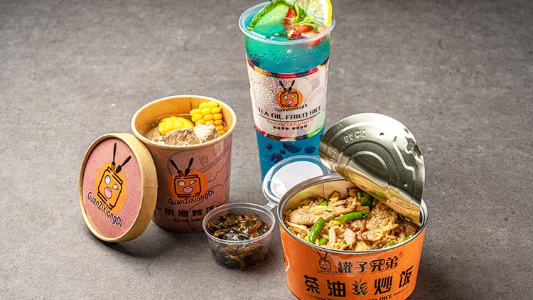 罐子兄弟茶油炒飯-尖椒炒肉飯套餐